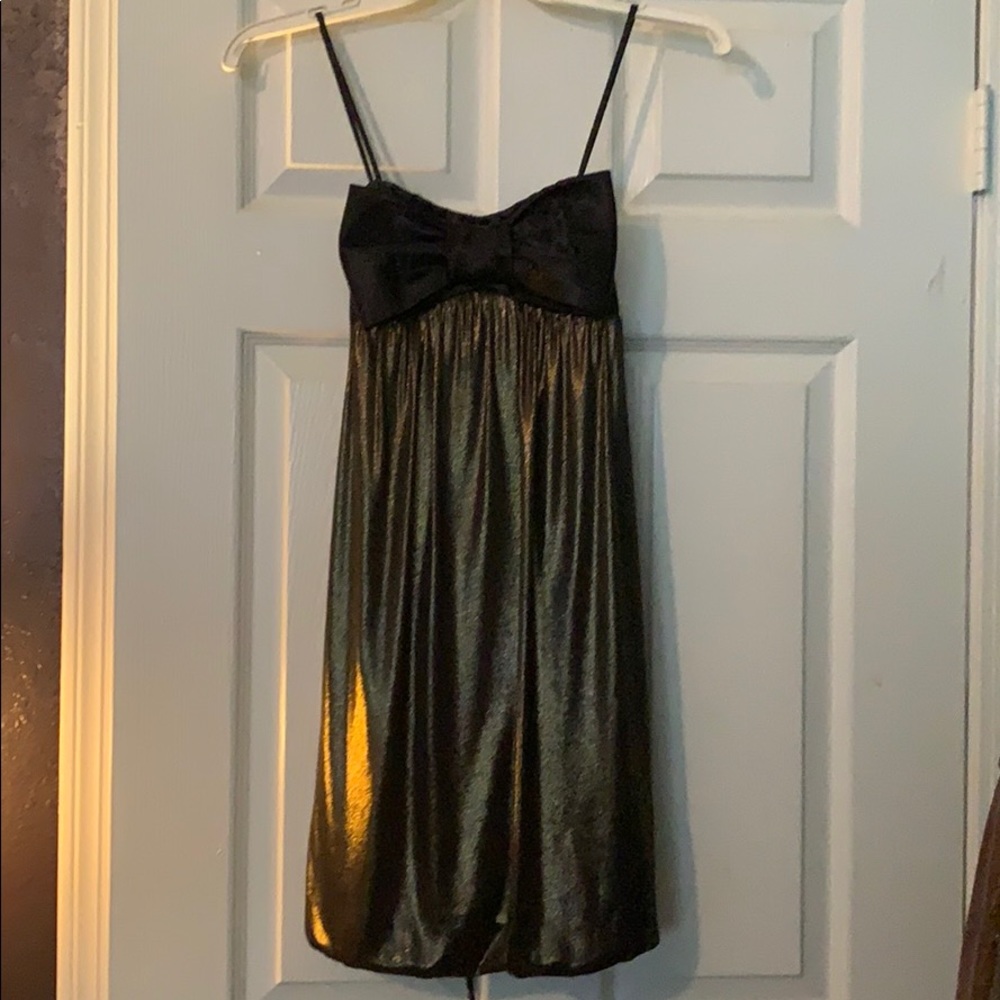 Black and gold Mini dress